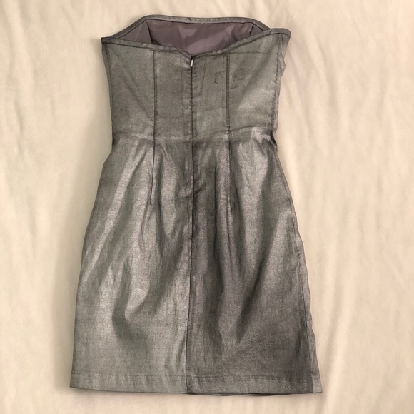 Jessica McClintock Metallic Mini Dress - Picture 2 of 3